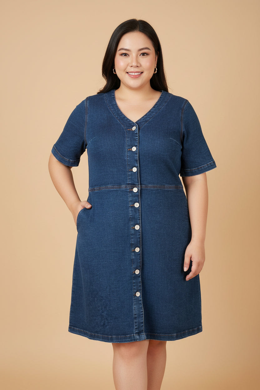 PlusSize Jeans Dress
