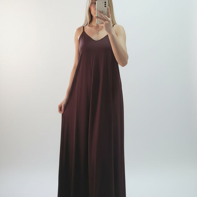 Wide Brown Dress