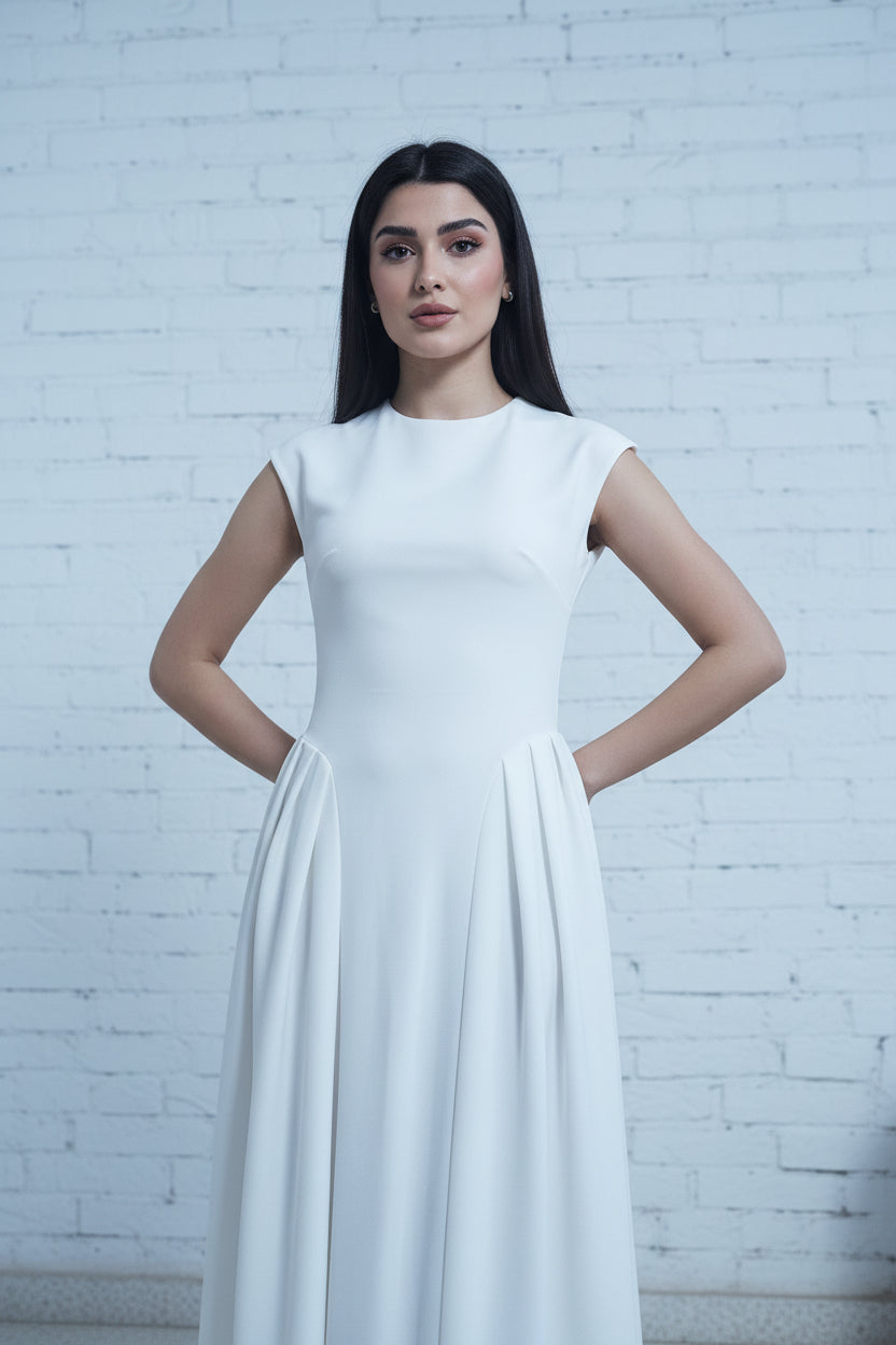 Royal White Dress