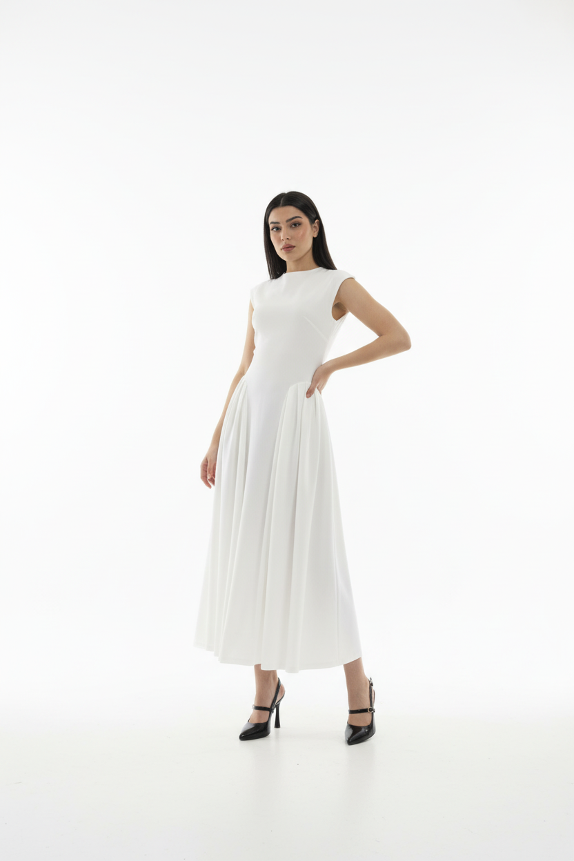 Royal White Dress