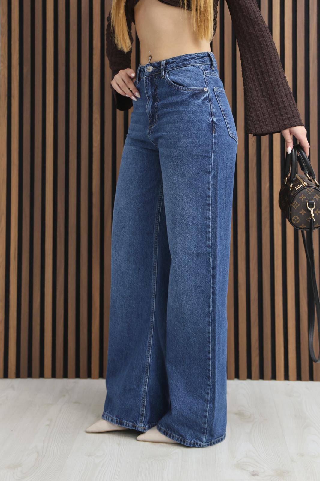 Regular Size Dark Blue Jeans