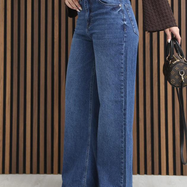 Regular Size Dark Blue Jeans