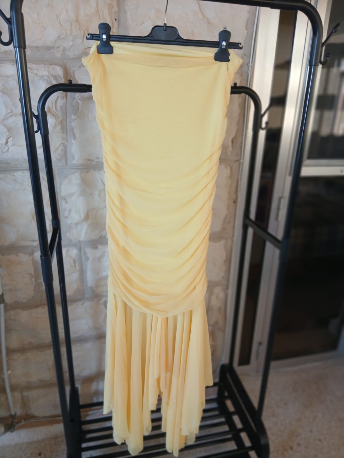 Sleevless Yellow Dress