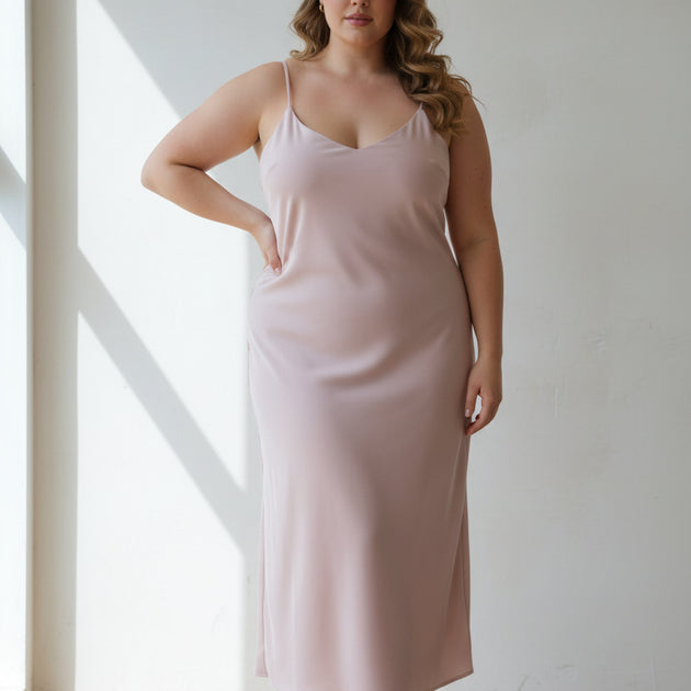 PlusSize Baby Pink Dress