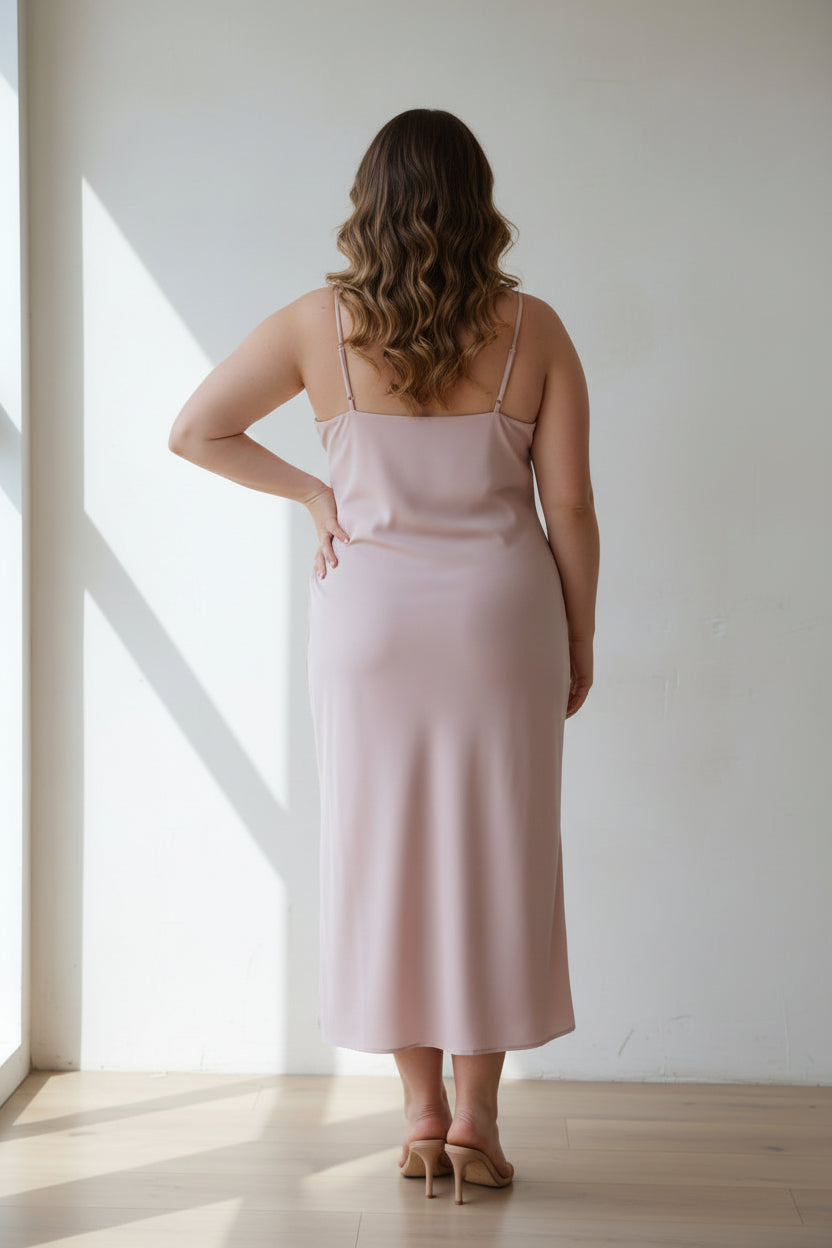 PlusSize Baby Pink Dress