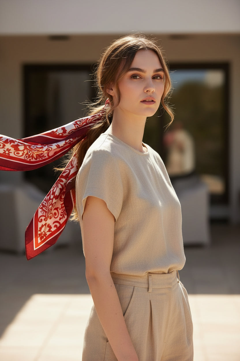 Silky Scarf 🤍