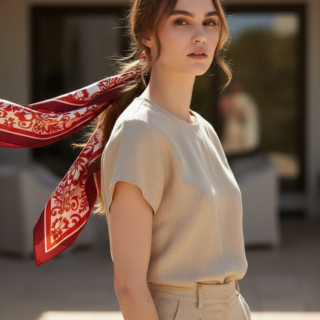 Silky Scarf 🤍