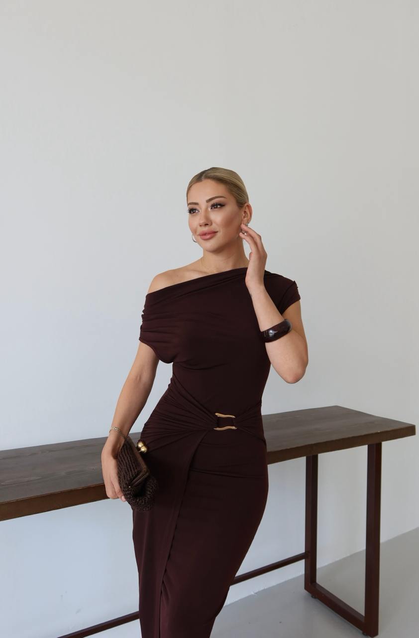 Sandy Dress with Adjustable Neckline