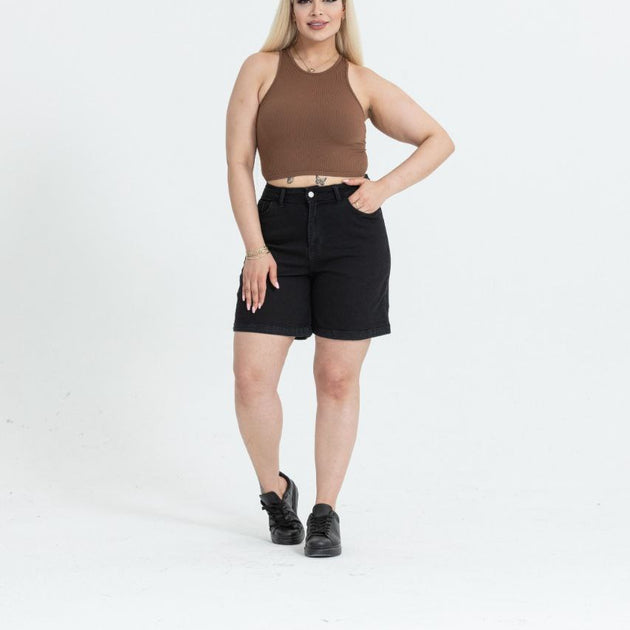 Plus Size Black Short