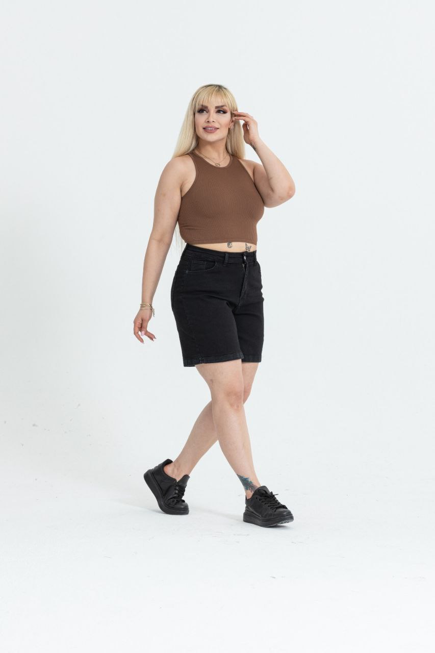 Plus Size Black Short