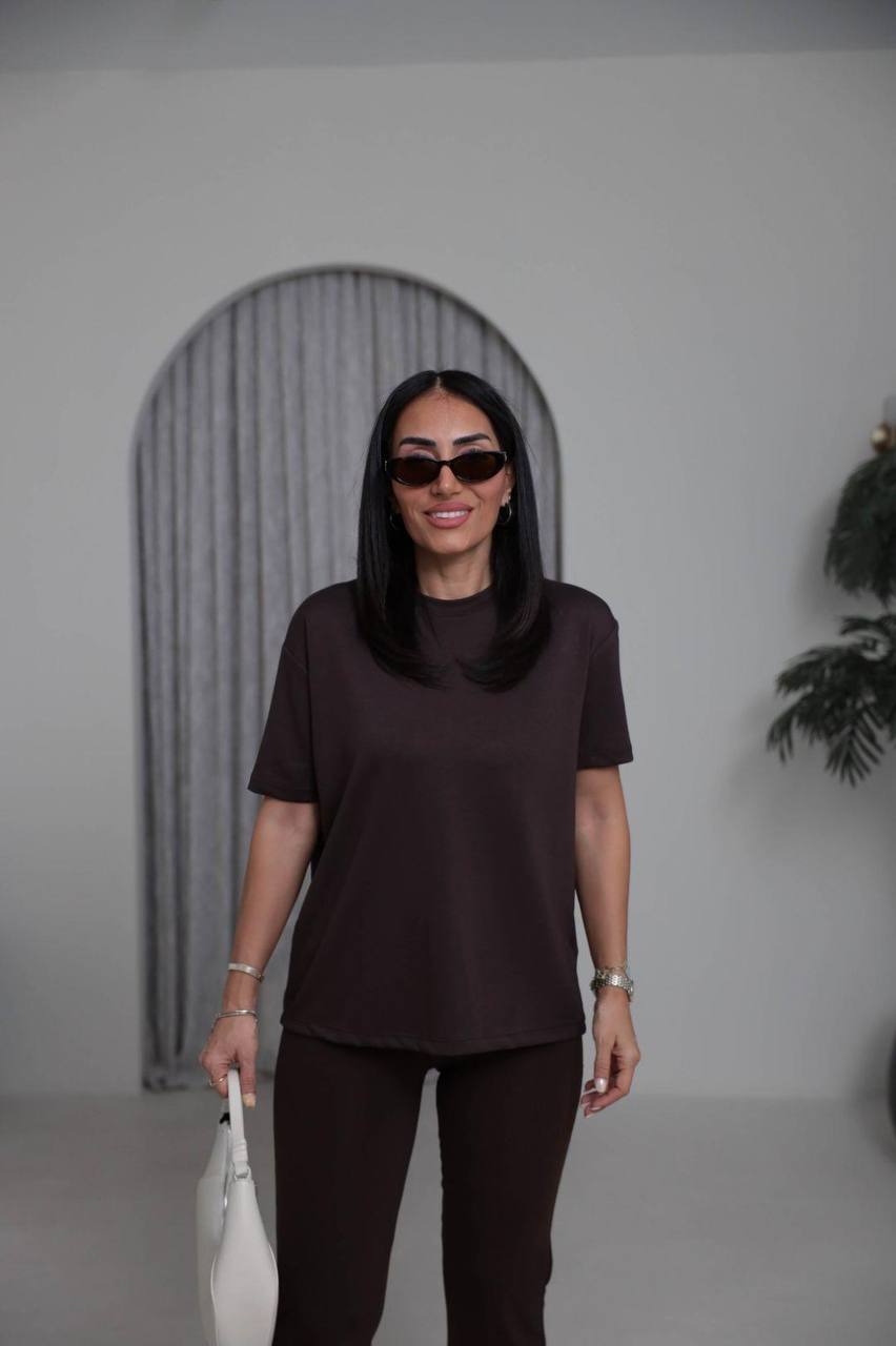 Oversize round neck t-shirt