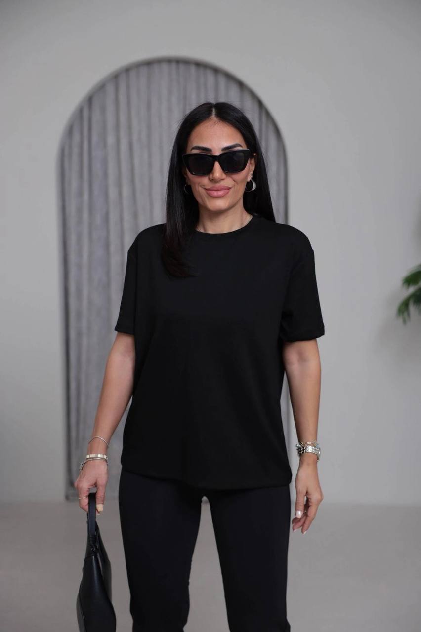 Oversize round neck t-shirt