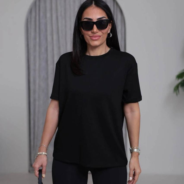 Oversize round neck t-shirt