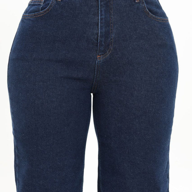 Plus Size Dark Blue Jeans