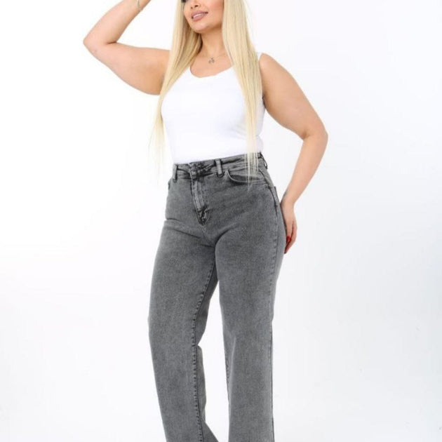 Plus Size Grey Jeans