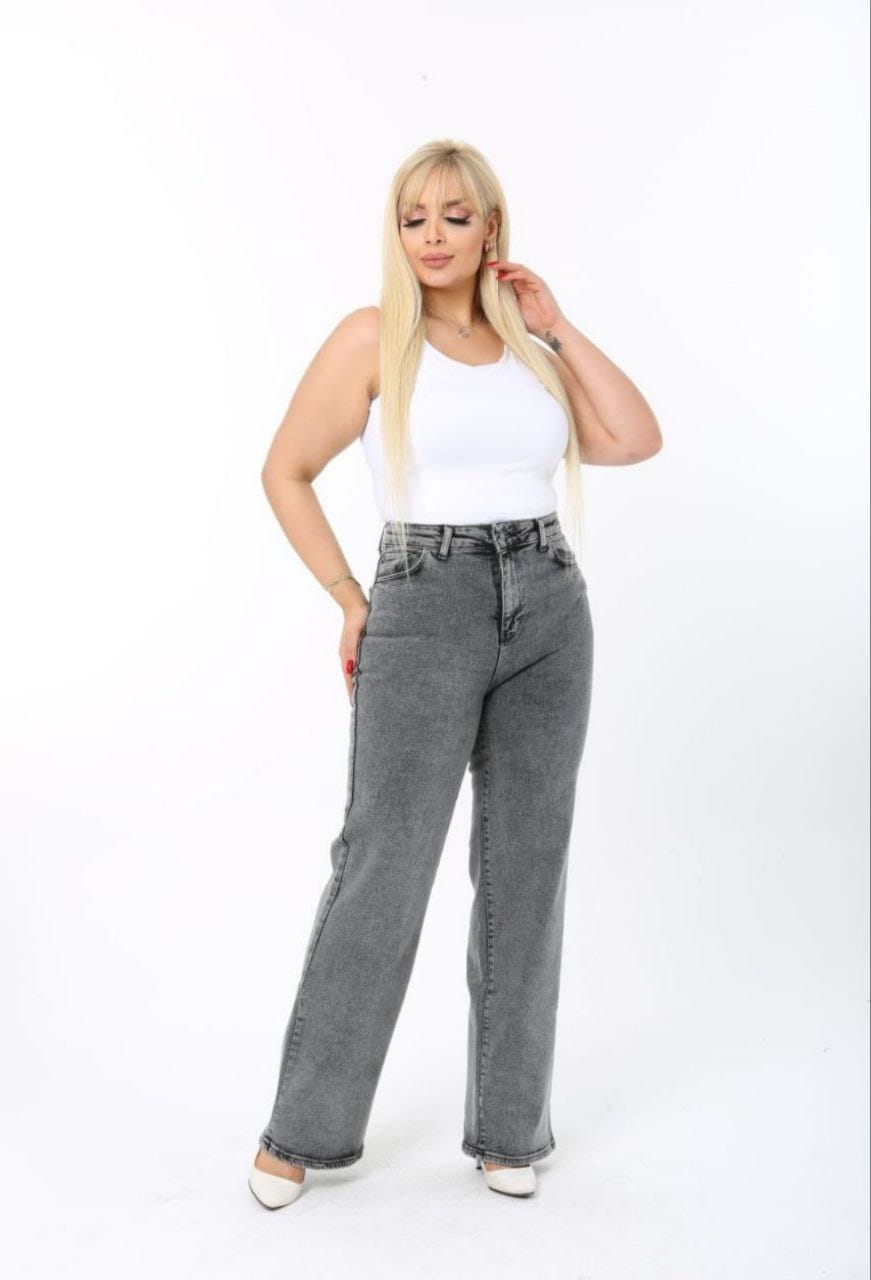 Plus Size Grey Jeans