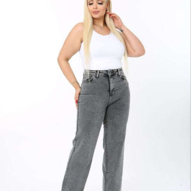 Plus Size Grey Jeans