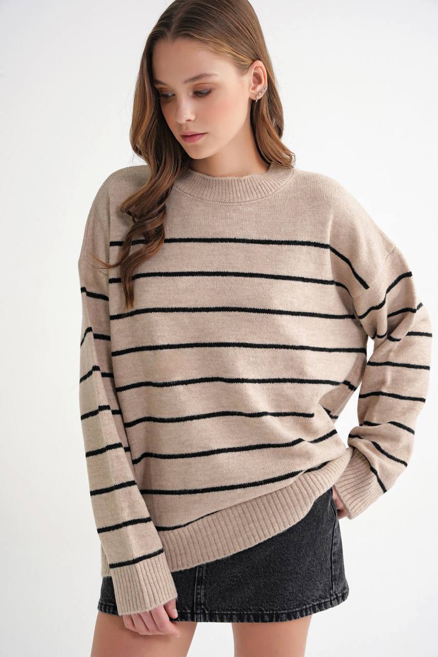 Stripped Knit Sweater