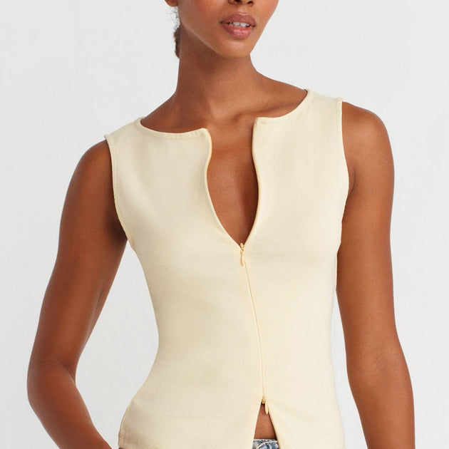 Double Zipper Top