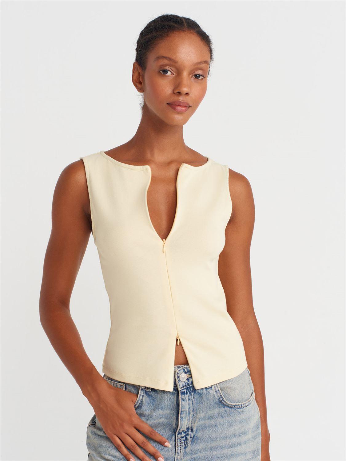 Double Zipper Top