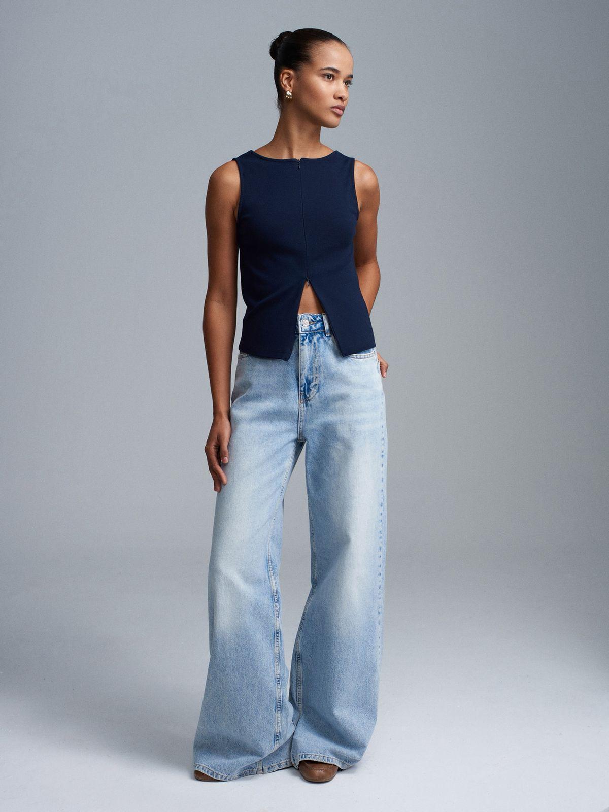 Double Zipper Top