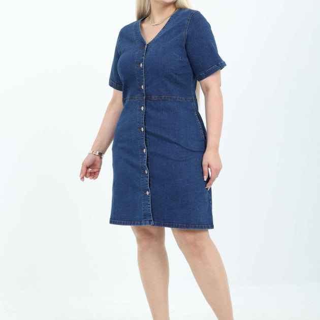 PlusSize Jeans Dress